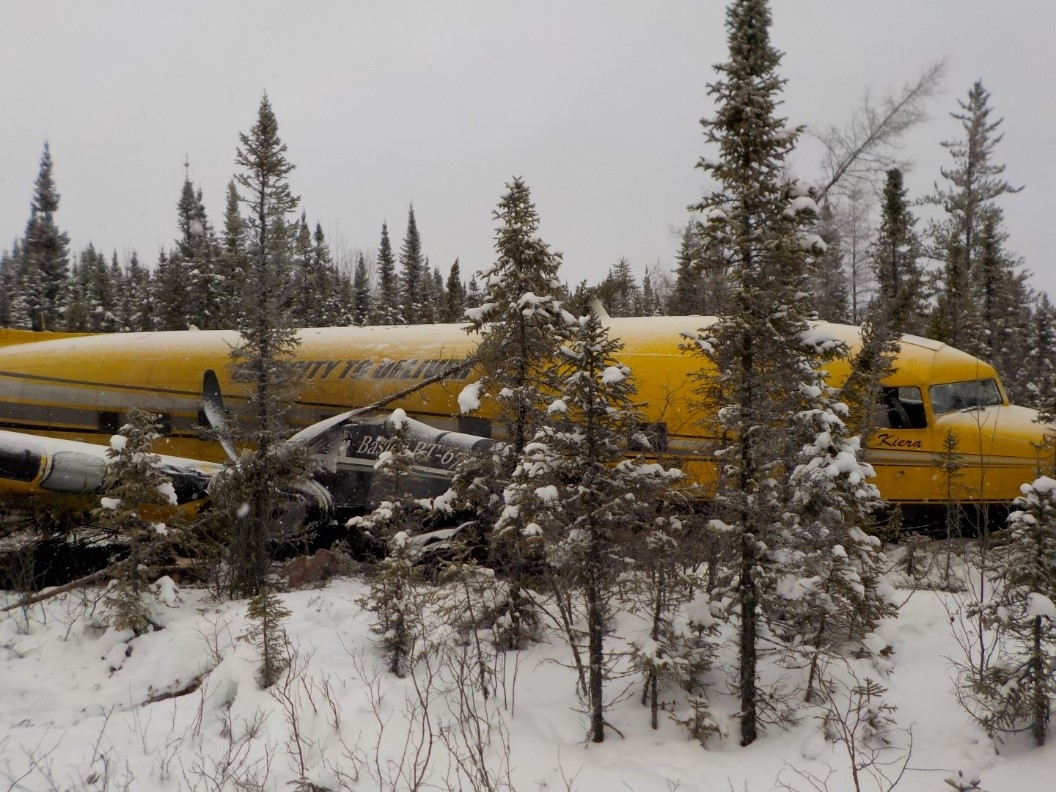 Occurrence aircraft wreckage (Source: Nishnawbe Aski Police Service)
