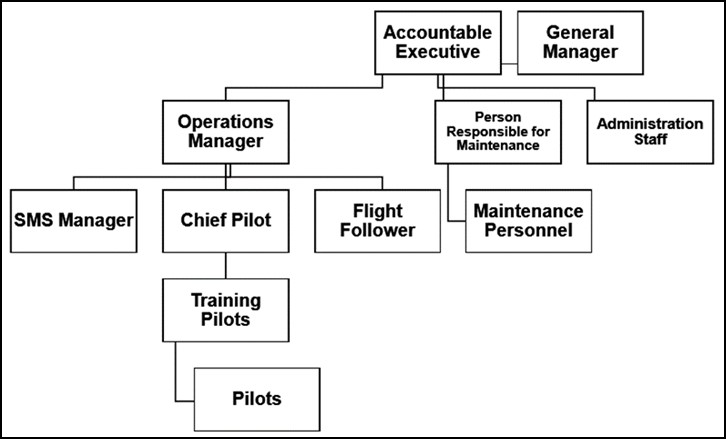 North Star Air organizational structure (Source: North Star Air, Company Operations Manual, Revision 6 [16 January 2019], section 2.1, p. 2.1-1)